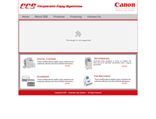 Tablet Screenshot of corporatecopysystems.com